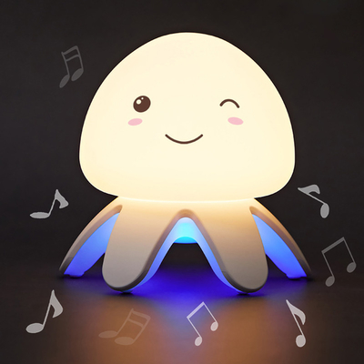 Le meduse del silicone colorano il regalo cambiante della luce notturna dell'umore di musica del temporizzatore per i bambini