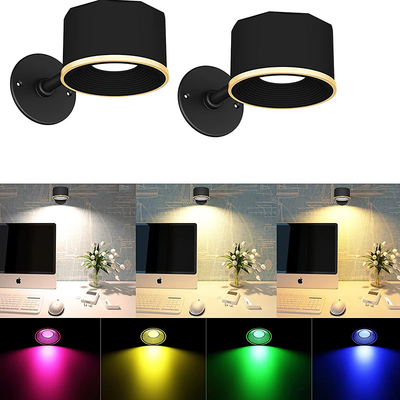 RGB che legge lampada da comodino ricaricabile, luce magnetica senza fili della parete con la ripresa esterna